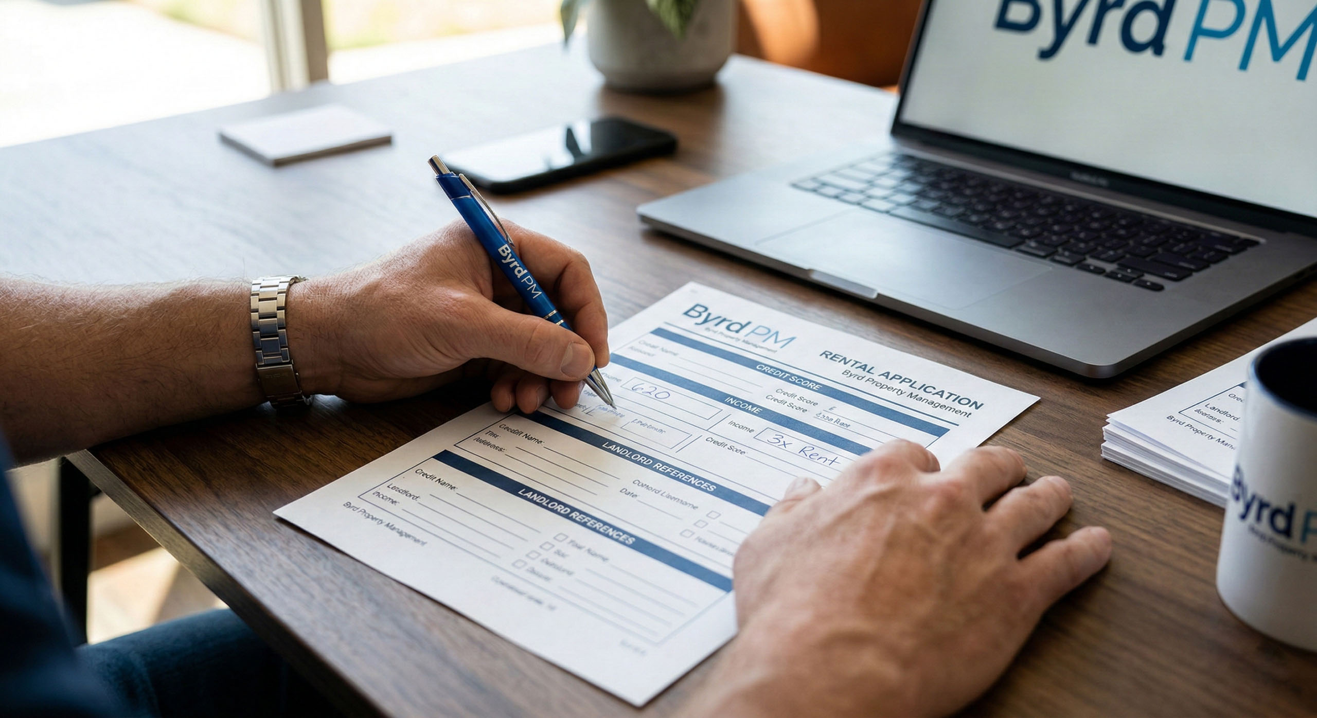 Byrd Property Management rental application and screening