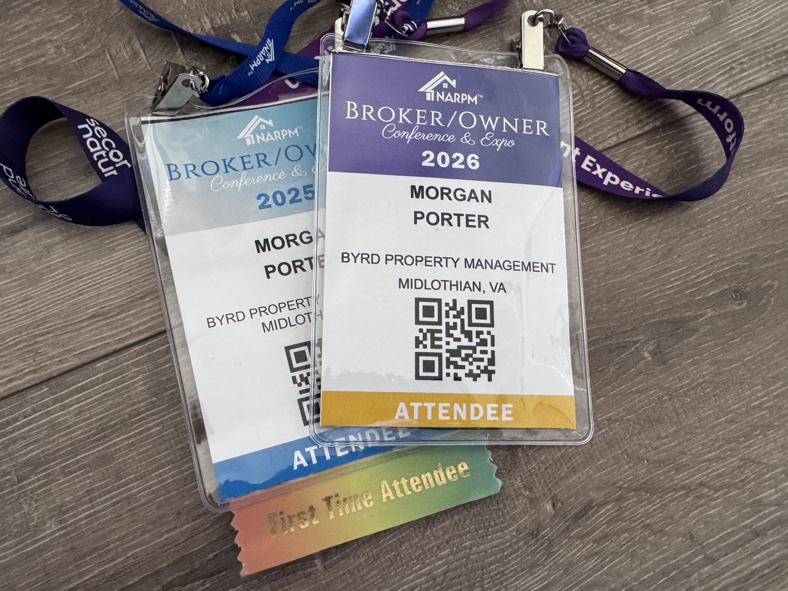 NARPM Broker/Owner Conference lanyards 2025-2026